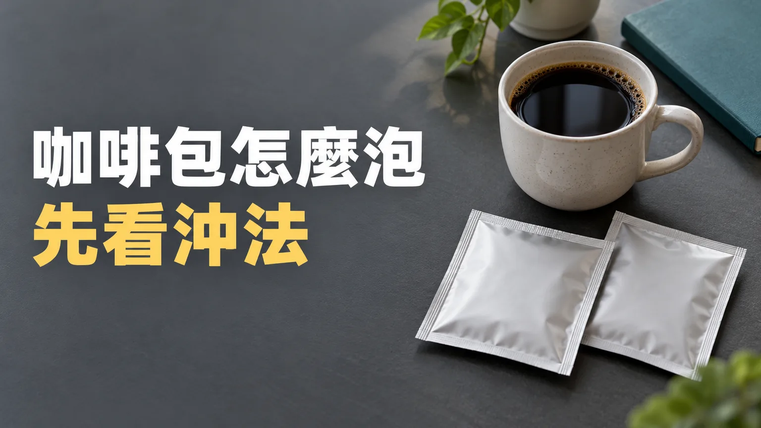 浸泡式咖啡包和掛耳一樣嗎?先看沖法,再安排水量與等待時間