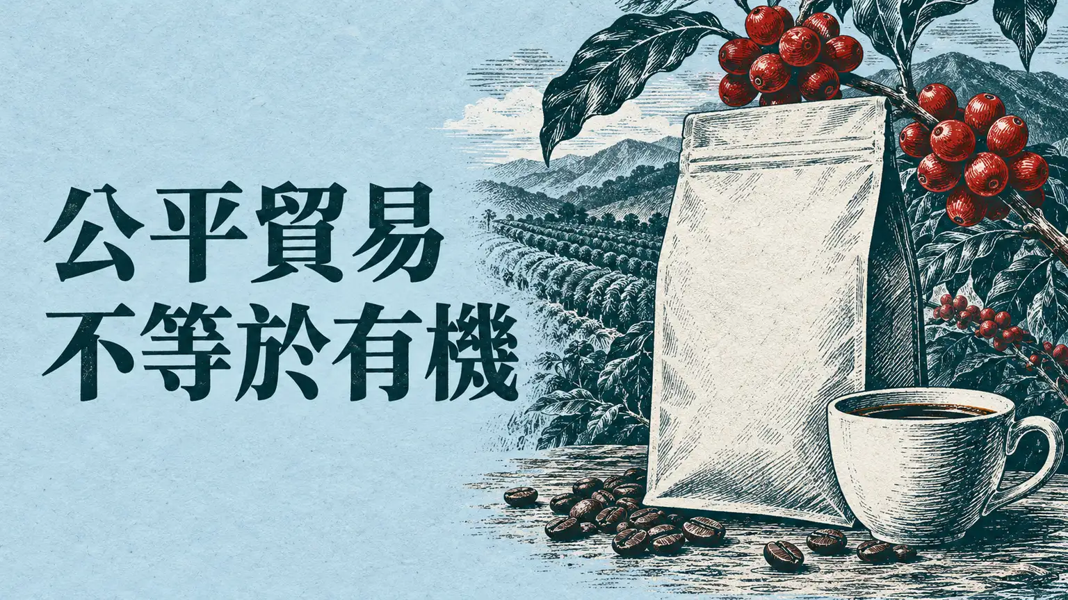 Fairtrade 咖啡就是有機嗎？買前核對認證制度、商品與成分範圍