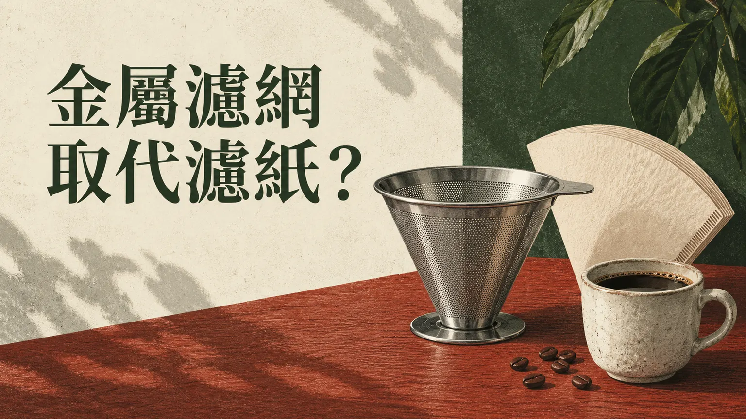金屬濾網能代替咖啡濾紙嗎?先比較粉感、清潔與耗材,再決定換不換